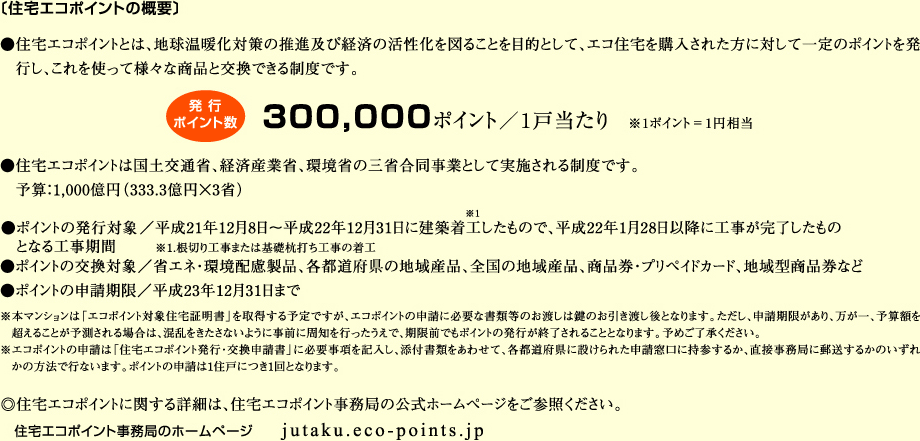 住宅エコポイントの概要